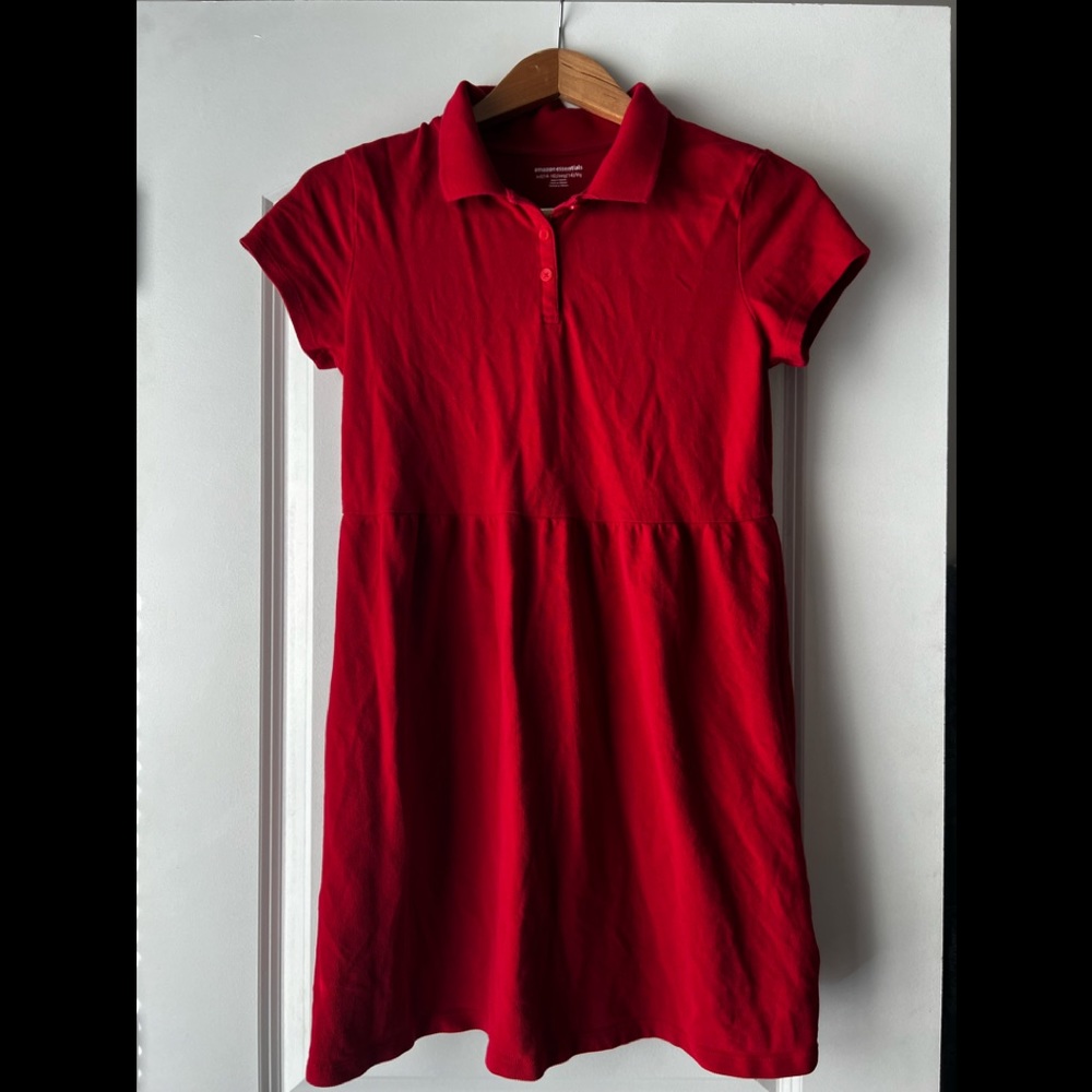 Girl’s red uniform dress